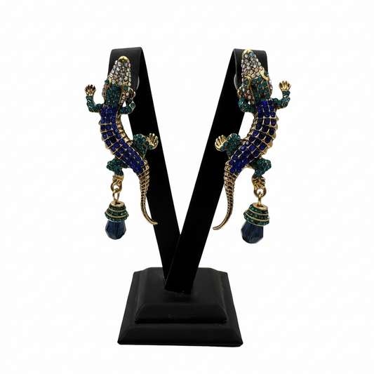 Renkli Kertenkele Küpe