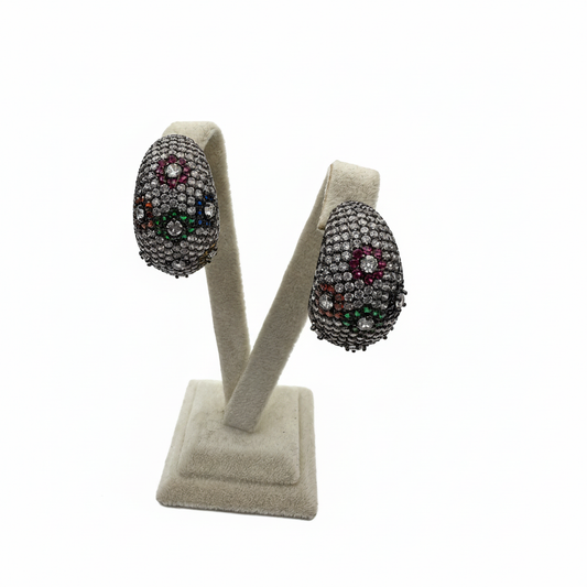 Renkli Taşlı Küpe