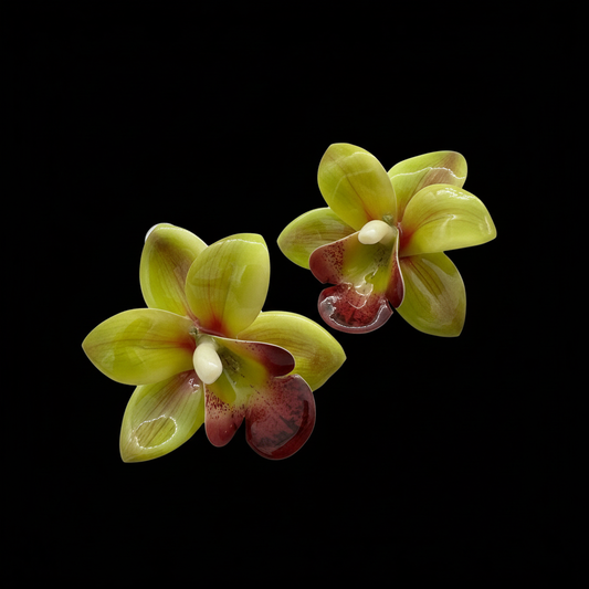 Orkide Çiçek Küpe